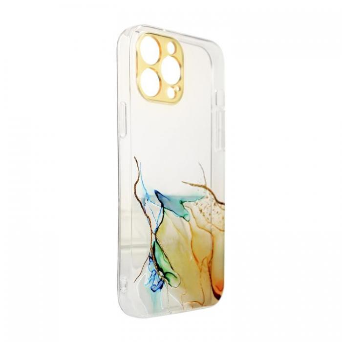 OEM - iPhone 13 Pro Max Skal Gel Marble - Orange