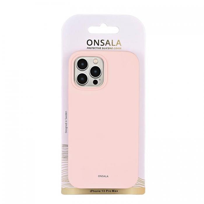 Onsala - Onsala Mobilskal Silikon iPhone 13 Pro Max - Kritrosa