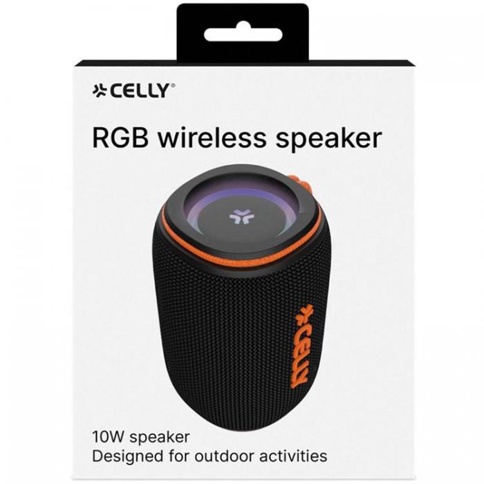 Celly - Celly Aura Bluetooth-hgtalare 10W RGB - Orange