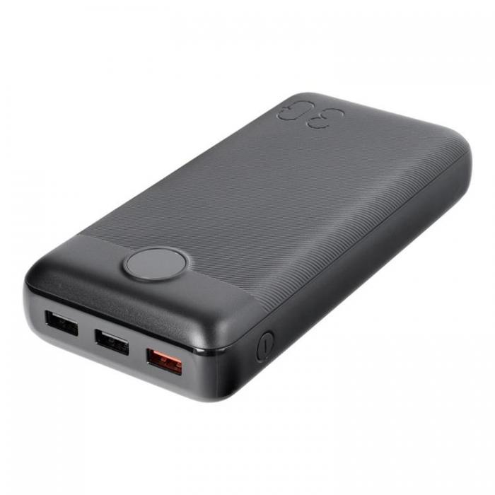 Veger - VEGER Powerbank 30000 mAh PD QC 3.0 3A 20W L30 - Svart