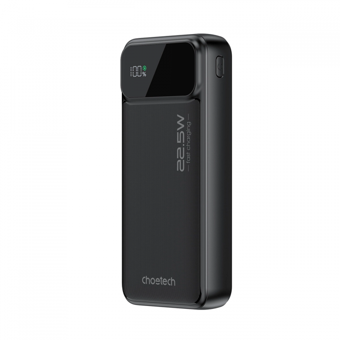 Choetech - Choetech Powerbank 20000mAh 22.5W PD USB-C, USB-A - Svart