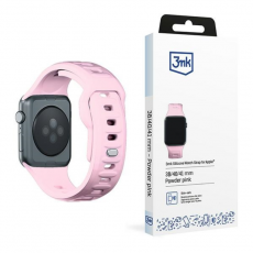 3MK - 3mk Apple Watch (38/40/41mm) Armband Silikon - Powder Pink