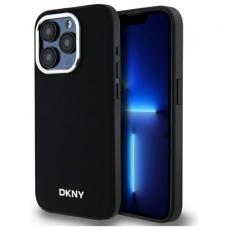 DKNY - DKNY iPhone 15 Pro Max Mobilskal MagSafe Plain Logo - Svart