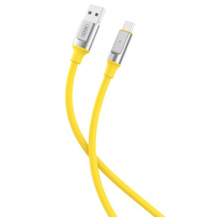 XO - XO USB Till MicroUSB 1m Kabel 6A NB251 - Gul