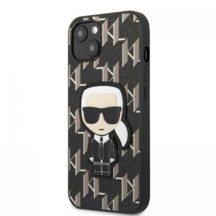 KARL LAGERFELD - Karl Lagerfeld iPhone 13 Skal Monogram Ikonik Patch - Svart