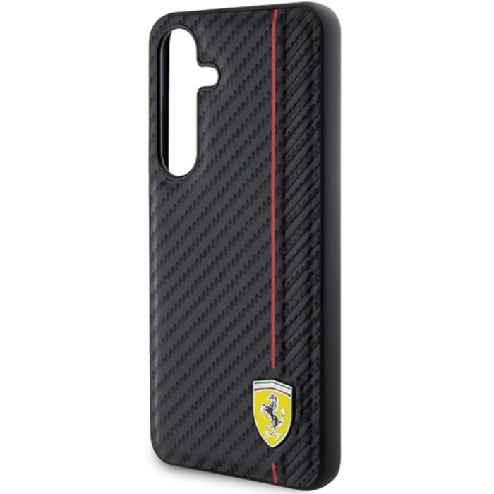 Ferrari - Ferrari Galaxy S24 Mobilskal Carbon Printed Line - Svart