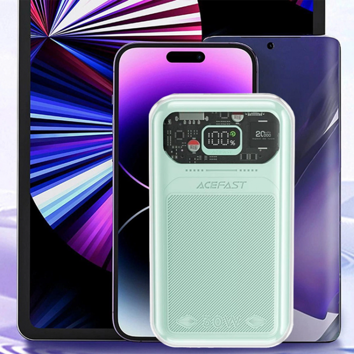 Acefast - Acefast Powerbank 20000mAh 30W Sparkling Series M2 - Grn