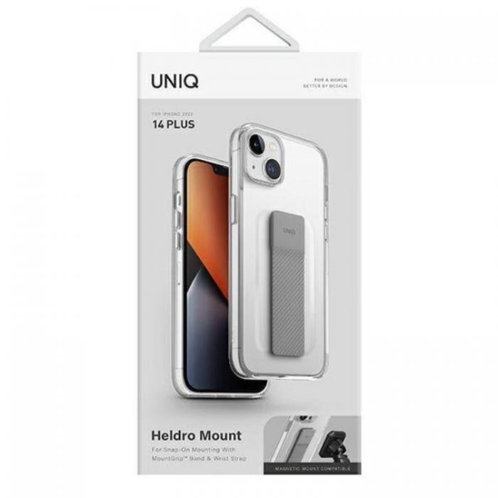 UNIQ - UNIQ iPhone 14 Skal Heldro Mount - Transparent/Lucent Clear