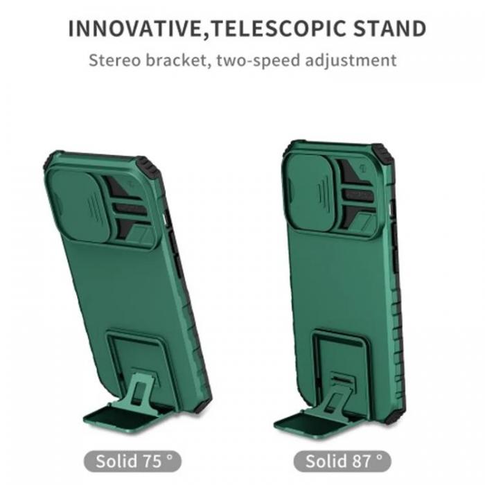 Taltech - iPhone 15 Pro Mobilskal TPU Kickstand - Grn