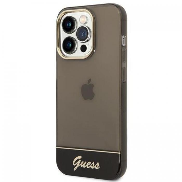 Guess - GUESS iPhone 14 Pro Max Skal Translucent - Svart