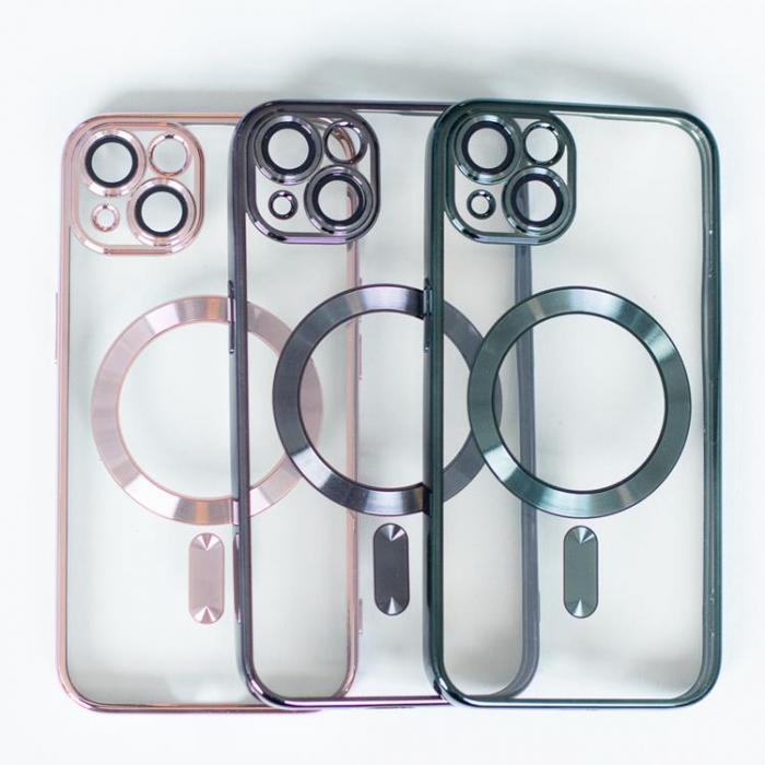 A-One Brand - iPhone 16 Mobilskal Magsafe Color Chrome - Rose Guld