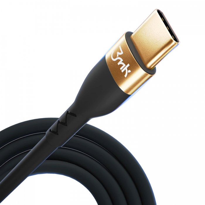 3MK - 3mK USB-C till USB-C kabel 100W 2m HyperSilikon - Svart