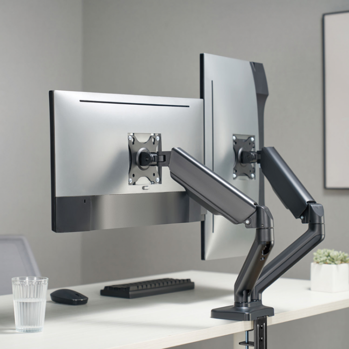 LogiLink - LogiLink Monitor arm dubbel med fjder 17