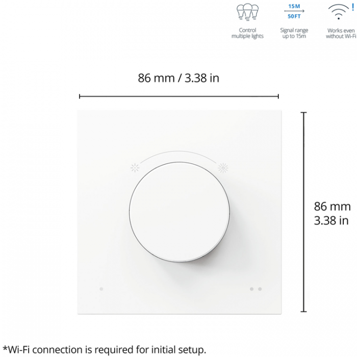 Wiz - WiZ WiFi Smart Dimmer Dial switch