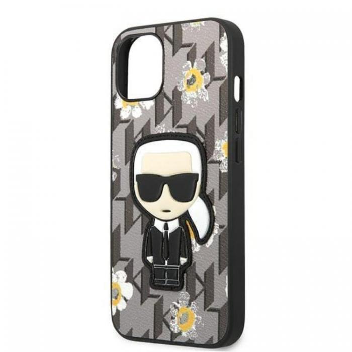 KARL LAGERFELD - Karl Lagerfeld iPhone 13 mini Skal Flower Ikonik Karl - Gr