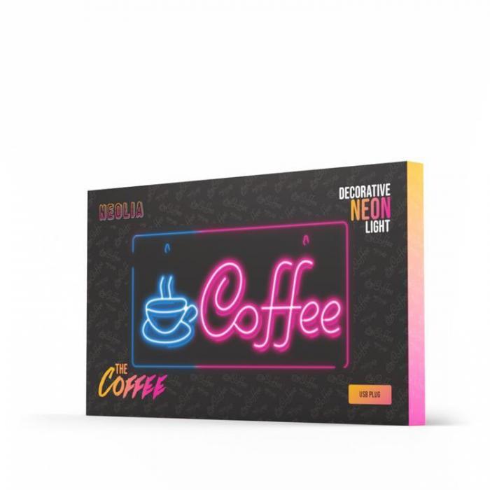 Neolia - Neolia LED Neon PLEXI COFFEE NNE11 - Rosa/Bl