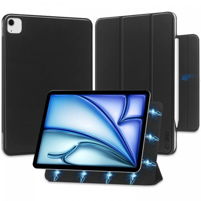 Tech-Protect - Tech-Protect iPad Air 13 (2024) Fodral Smartcase Magnetic - Svart