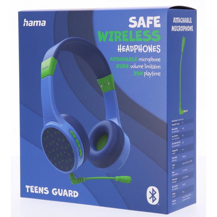 Hama - HAMA Hrlur Teens Guard On-Ear Trdls 85dB - Bl