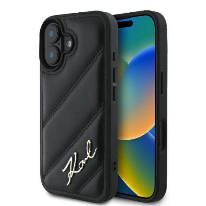 KARL LAGERFELD - Karl Lagerfeld iPhone 16 Plus Mobilskal Quilted Signature