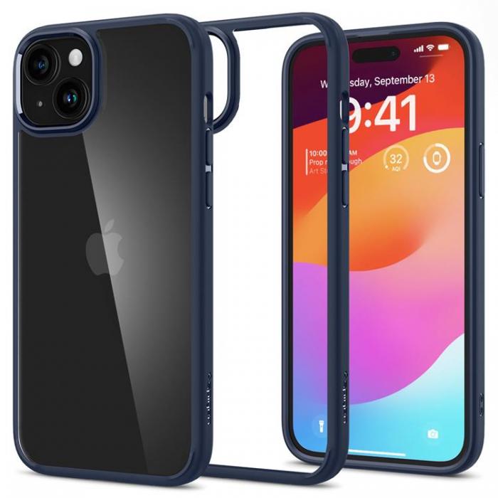 Spigen - Spigen iPhone 15 Plus Mobilskal Ultra Hybrid - Navy Bl