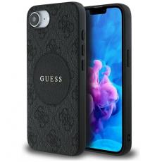 Guess - Guess iPhone 16e Mobilskal MagSafe 4G Circle Classic Logo - Svart