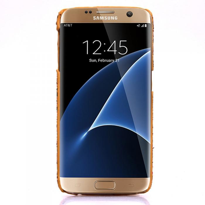 UTGATT5 - MobilSkal till Samsung Galaxy S7 Edge - Glitter Guld