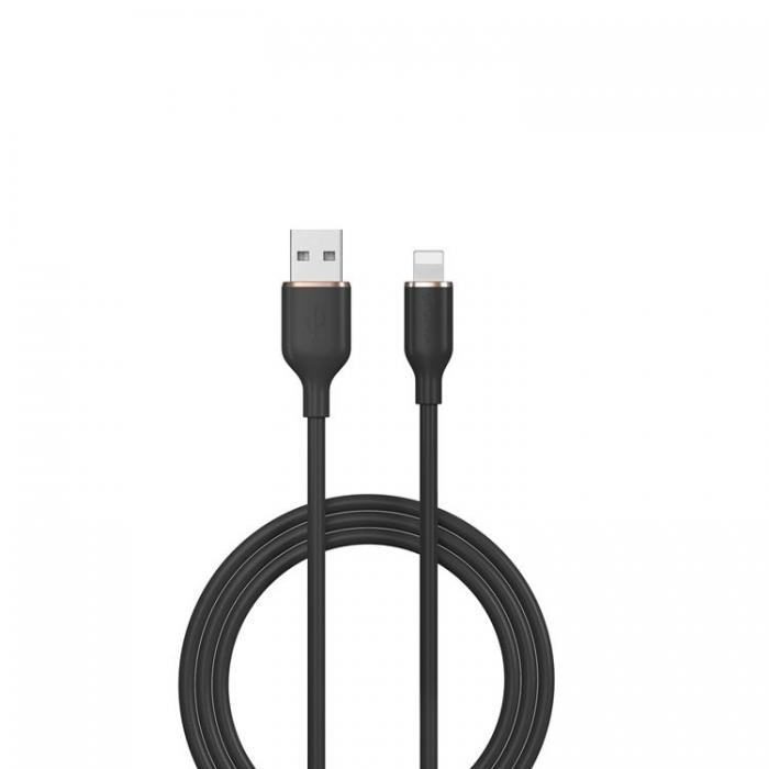 Devia - Devia USB Till Lightning 1.2m Kabel 2.4A Jelly EC630 - Svart