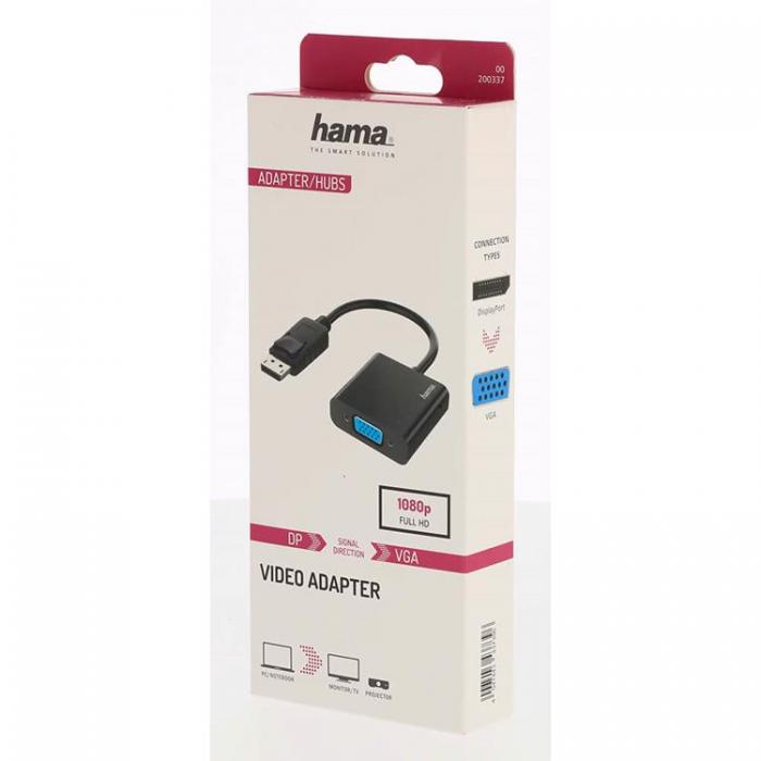 Hama - HAMA Adapter Multimedia DisplayPort-VGA Full-HD 1080p