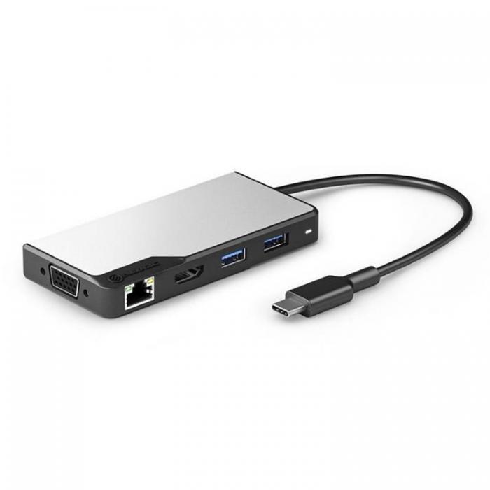 ALOGIC - ALOGIC USB-C Fusion MAX 6-i-1-Hubb V2 HDMI, USB, Ethernet och PD  Rymdgr