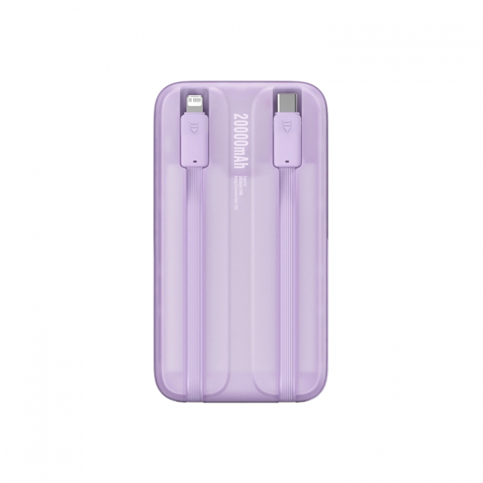 BASEUS - Baseus Powerbank med display 20000mAh 22.5W Comet Series - Lila