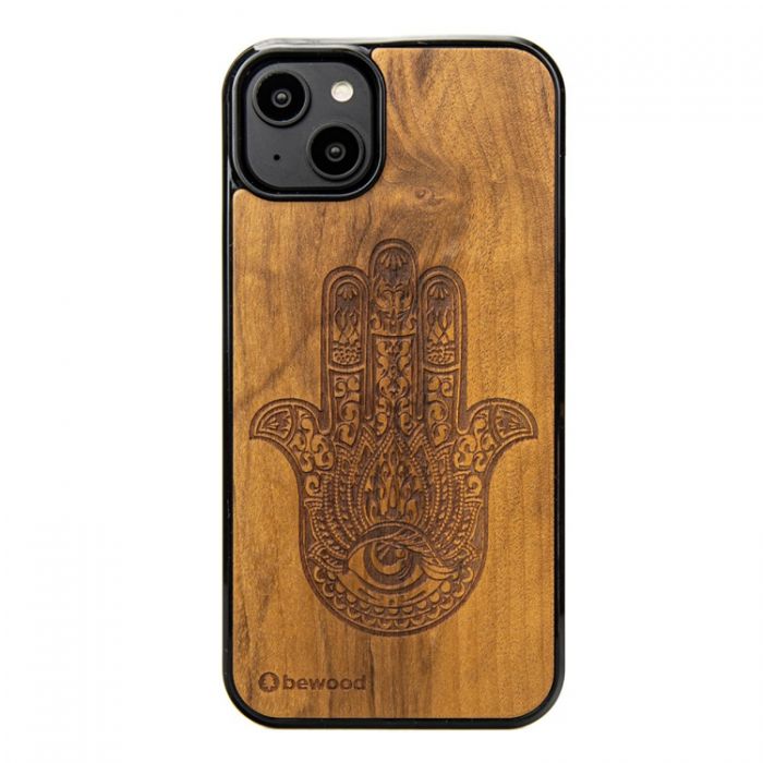 Bewood - Bewood iPhone 15 Plus Mobilskal Hamsa Imbuia