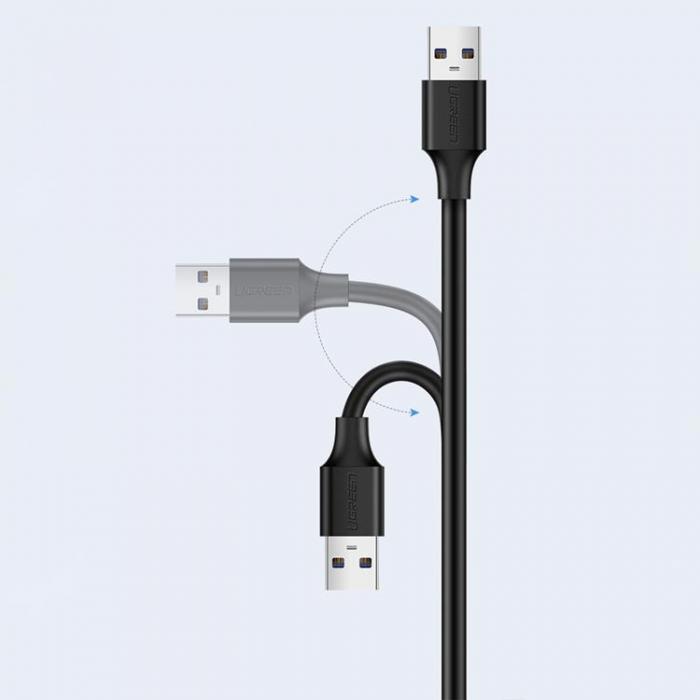 Ugreen - Ugreen Frlngning USB Hane Till USB Hona Kabel 3m - Svart