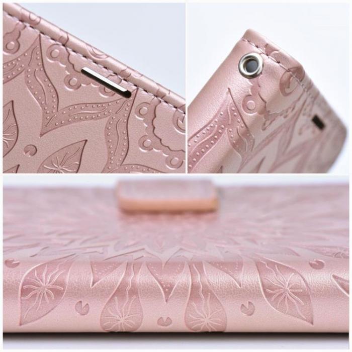 A-One Brand - Xiaomi Redmi 12C Plnboksfodral Mandala Mezzo - Rose Guld