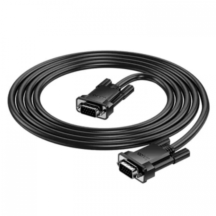 Hoco - Hoco VGA (Male) Till VGA (Male) 1080p Kabel 2m - Svart