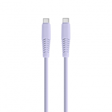 Setty - Setty USB-C Till USB-C Kabel 1.5 m 2.1A KSC-C-1.529 - Lila