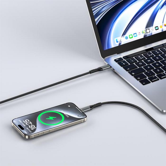 WIWU - WIWU USB-C Till USB-C 240W Kabel PD Projector - Svart