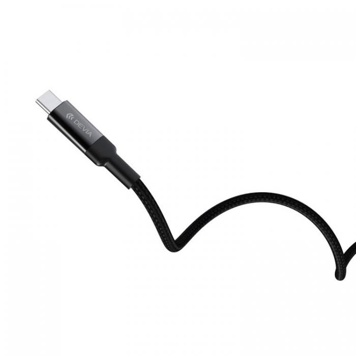 Devia - Devia USB-C Till USB-C Kabel 100W 1.5m EC309 Extreme PD Svart