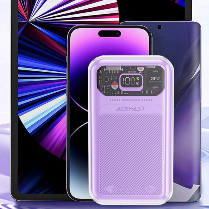 Acefast - Acefast Powerbank 20000mAh 30W Sparkling Series M2 - Lila