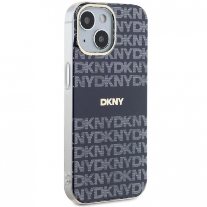 DKNY - DKNY iPhone 15/14/13 Mobilskal Magsafe IML Mono & Stripe - Bl