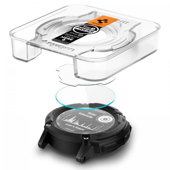 Spigen - [2-PACK] Spigen Garmin Instinct 2X Hrdat Glas Skrmskydd GLAS.TR