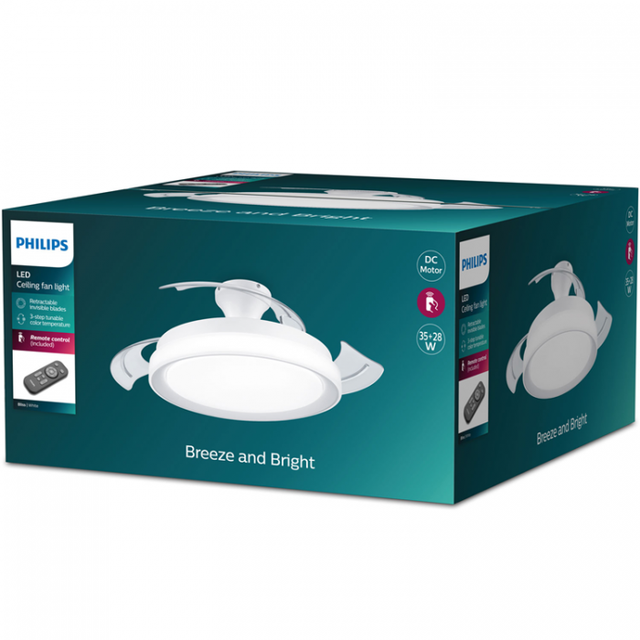 Philips - Philips Bliss Takflkt med LED-belysning Varm-/kallvitt 4500 lm