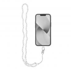 A-One Brand - CRYSTAL DIAMOND hänge för telefonen runt halsen vit