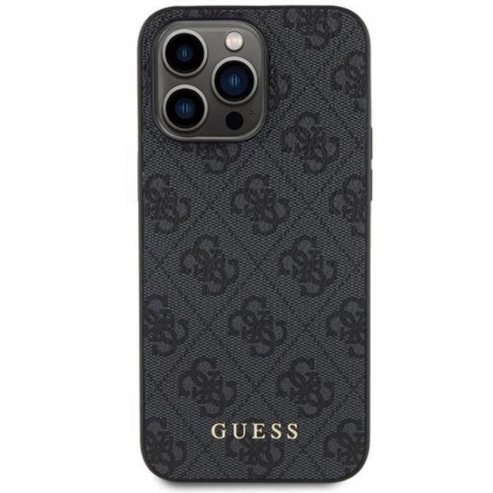 Guess - Guess iPhone 15 Pro Mobilskal Metall Gold Logo - Gr