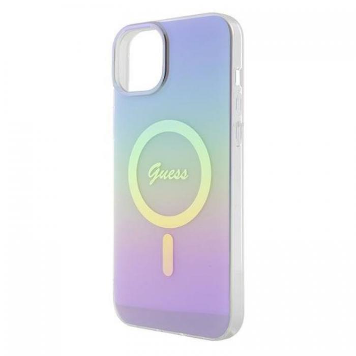 Guess - Guess iPhone 15 Mobilskal Magsafe IML Iridescent - Lila