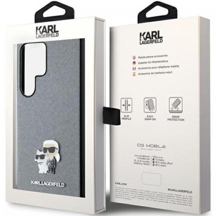 KARL LAGERFELD - Karl Lagerfeld Galaxy S24 Ultra Mobilskal Saffiano Metal Pin