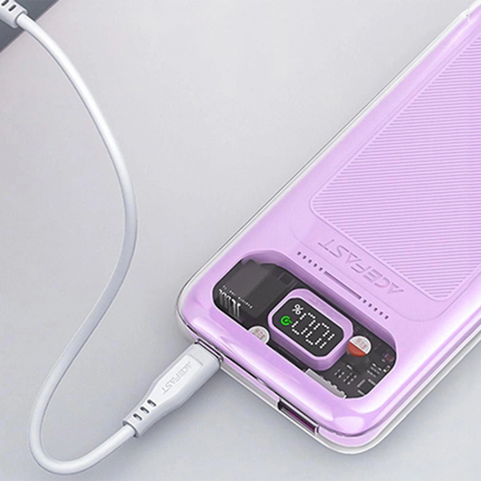 Acefast - Acefast Powerbank 10000mAh 30W Sparkling Series M1 - Lila