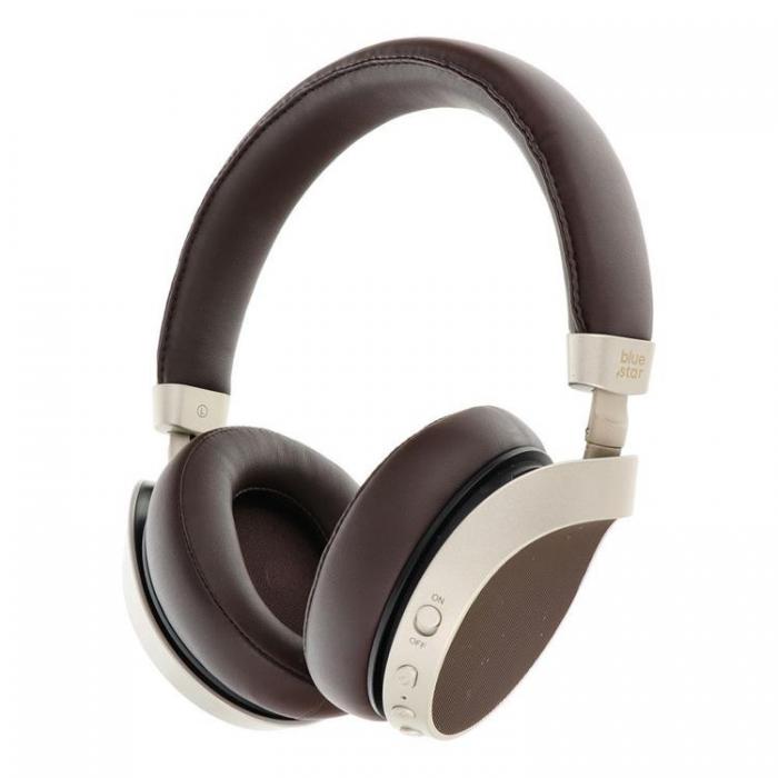 Blue Star - Blue Star Trdlsa Hrlurar Over-Ear Bluetooth - Brun