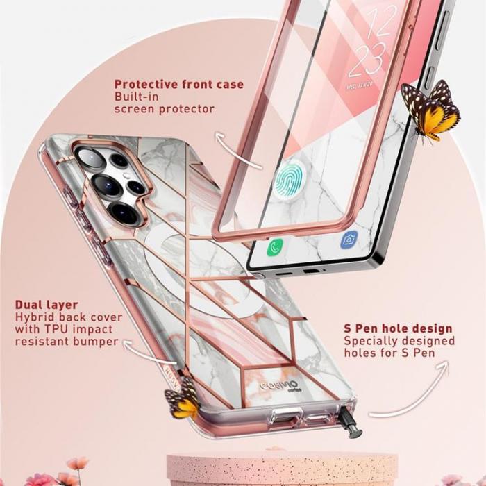 SupCase - SupCase Galaxy S25 Ultra Mobilskal Magsafe Cosmo Mag - Marble