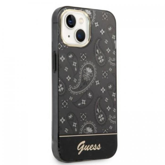 Guess - GUESS iPhone 14 Plus Skal Bandana Paisley - Svart