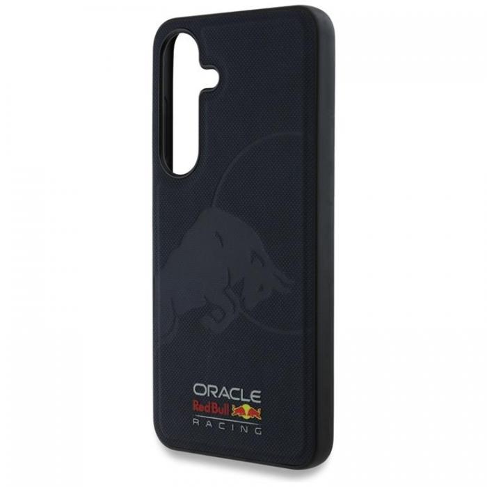 Red Bull - Red Bull Galaxy S25 Mobilskal MagSafe Lder Meshed Debossed Bull - Navy